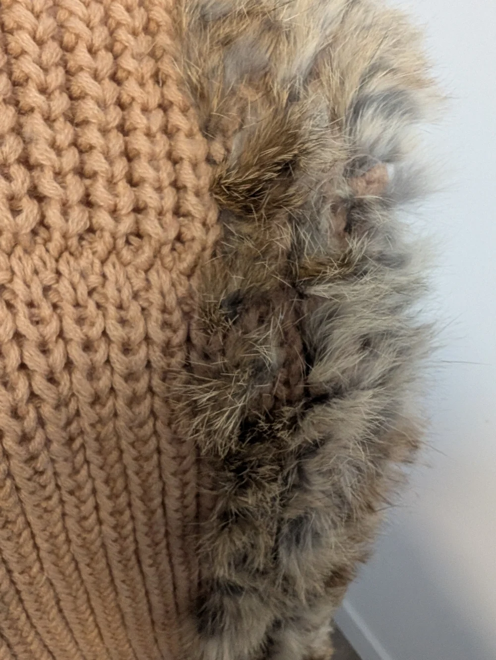 Rudsak/Authentic Rabbit Fur Knit Infinity Scarf - Picture 4 of 6